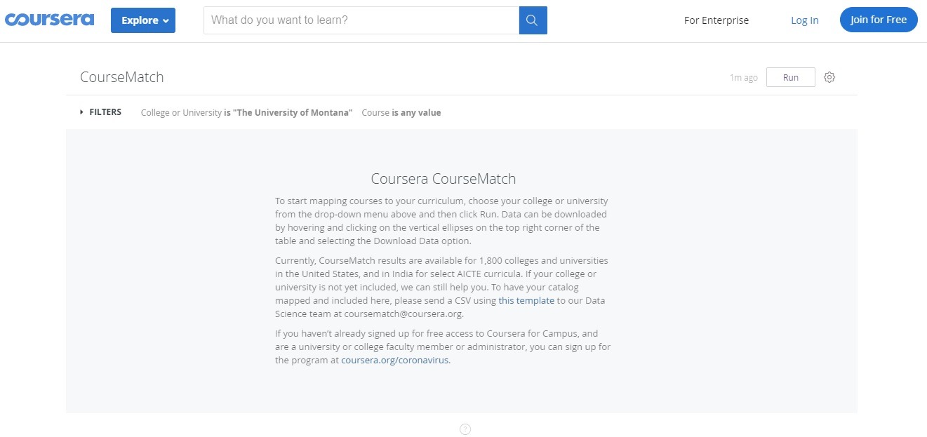 Coursera launches online tool CourseMatch